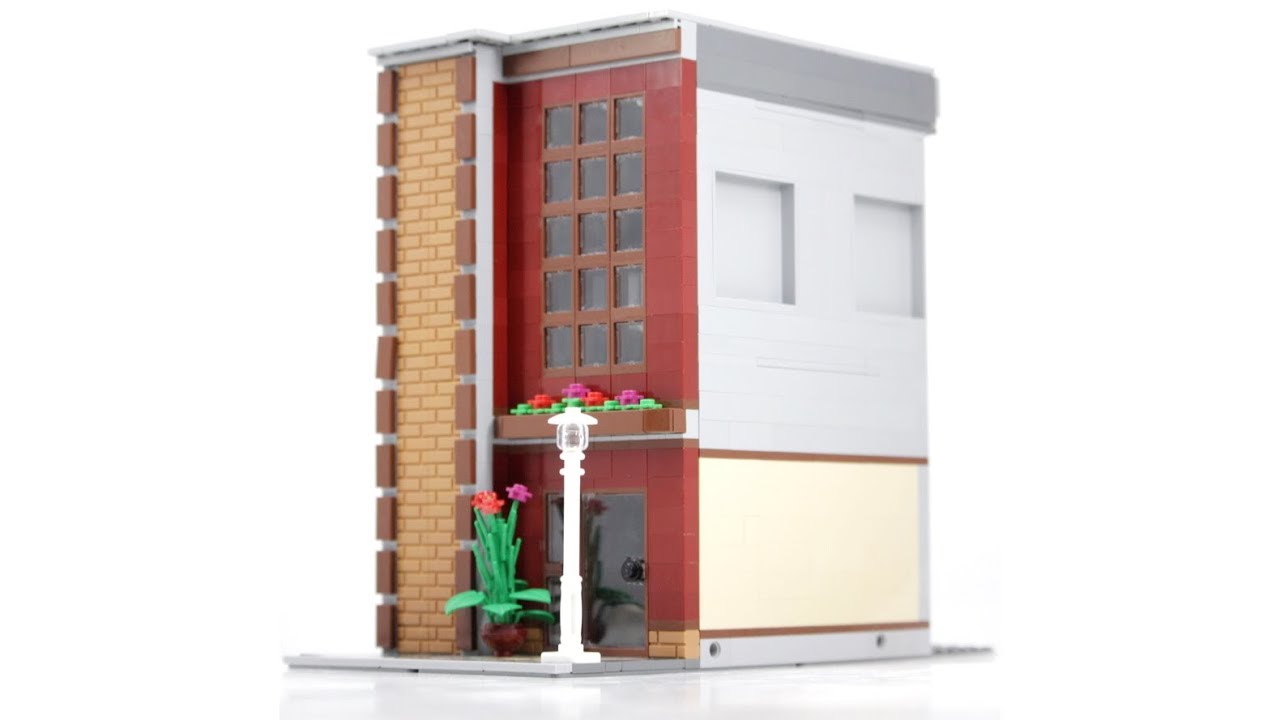 LEGO Modular-Compatible Modern Library MOC