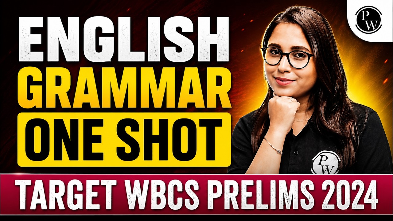 English Grammar One Shot 2024 | Complete Grammar Revision for WBCS Prelims 2024 | WBPSC Wallah