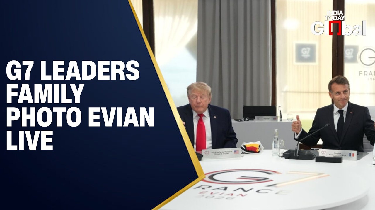 WATCH LIVE: G7 Leaders Pose for Family Photo as Summit Begins in &Eacute;vian | Trump | PM Modi