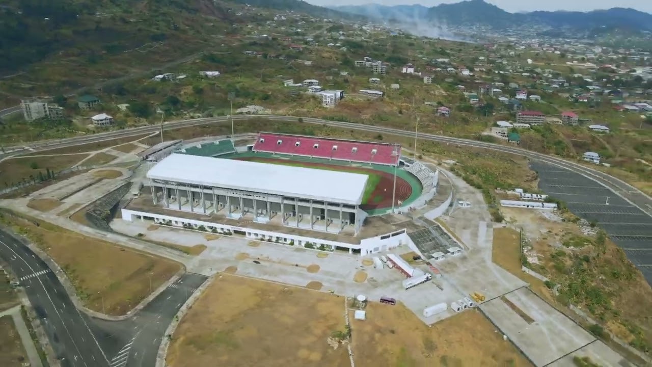 Limbe Omnisport Stadium Drone View.