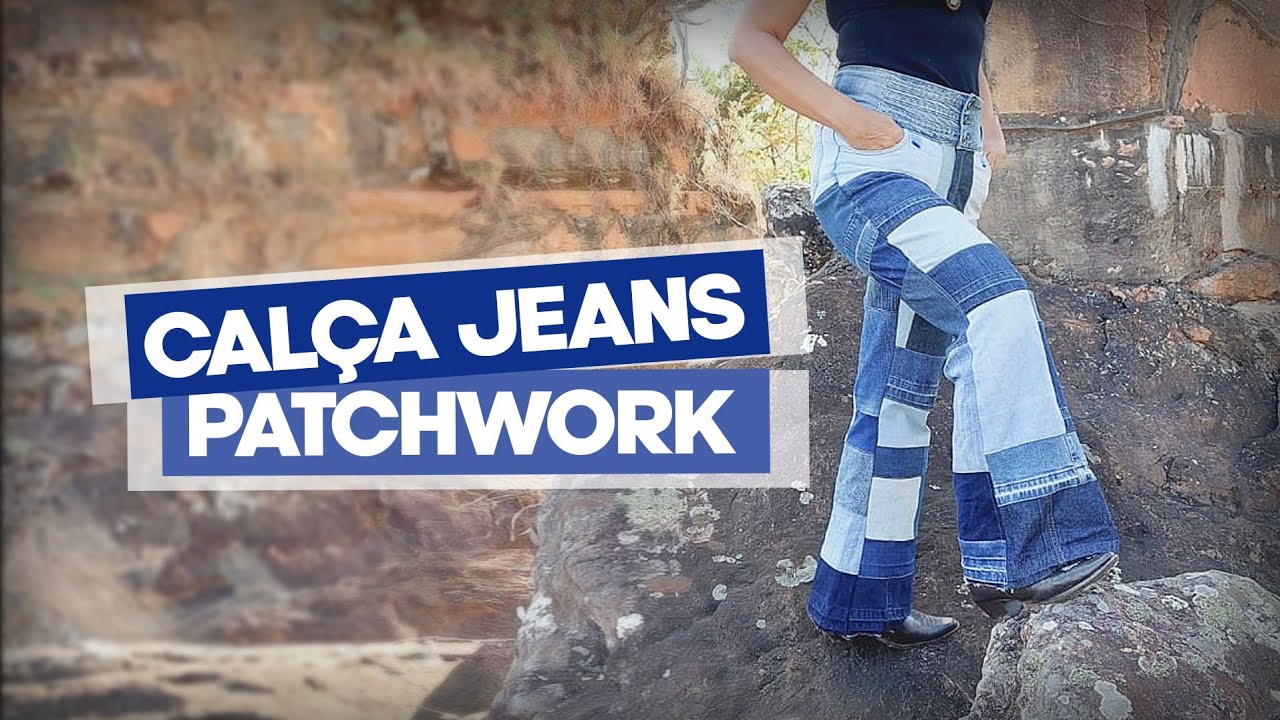 DIY. Calça jeans de retalhos 