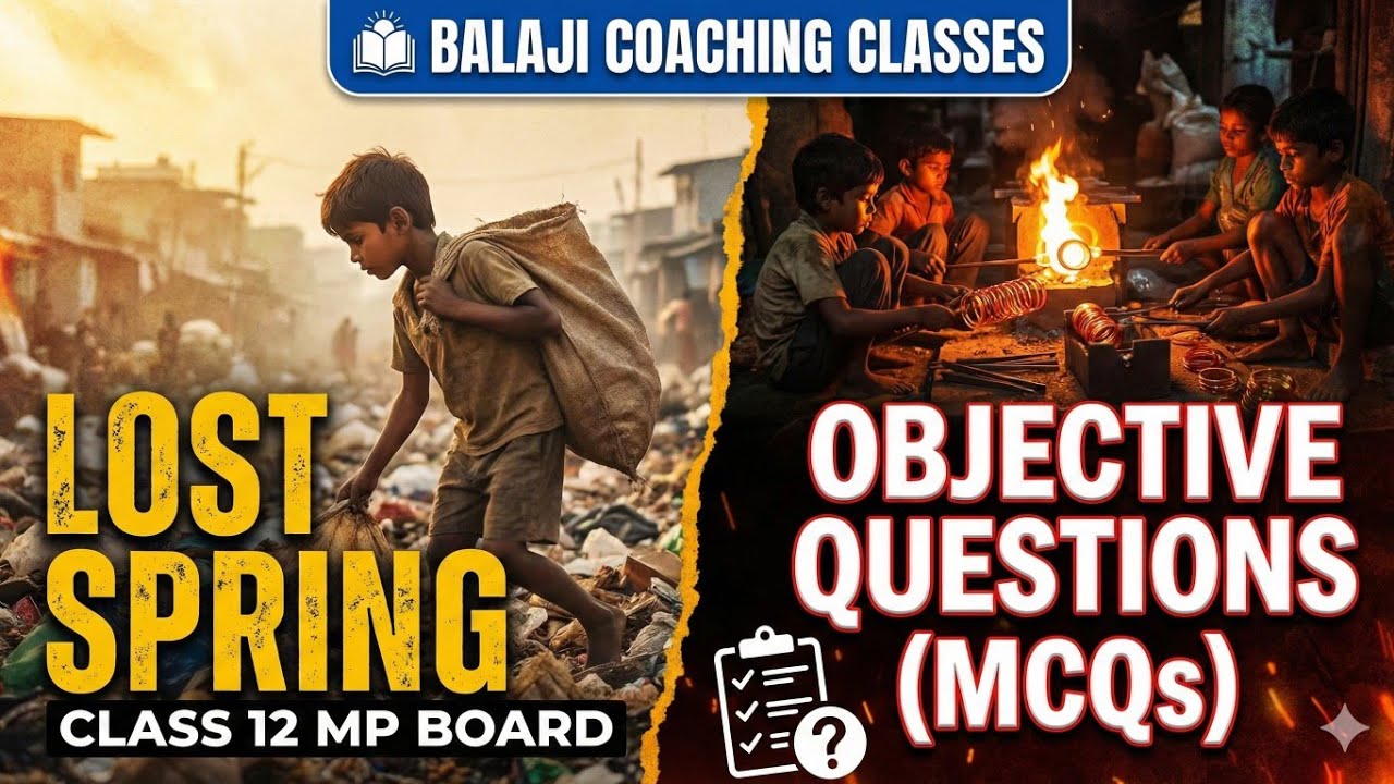 Class 12 English Flamingo Chapter 2 MCQ Lost Spring with answers prepared for new session 2026