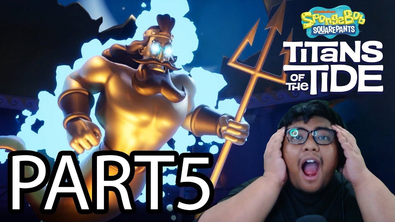 The King Neptune Statue Is Alive (Spongebob Squarepants Titans Of The Tide) Part 5