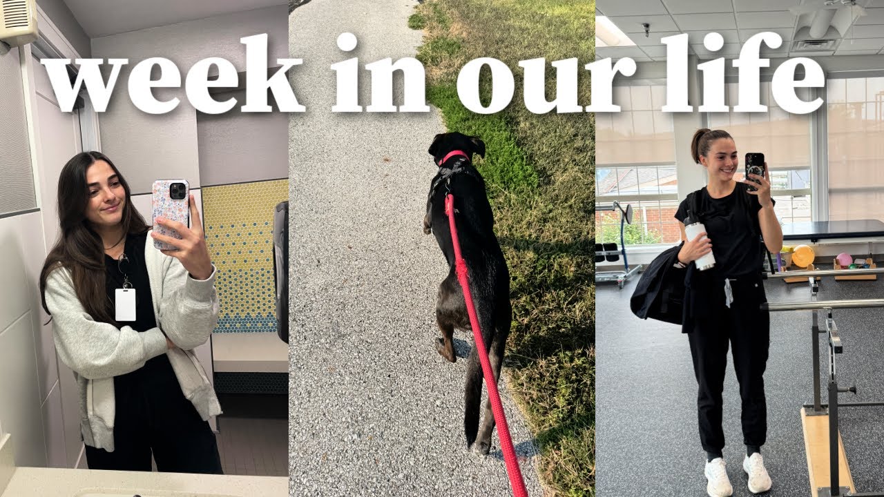 Work Week in the Life as Physical Therapists | Workouts, Current Reads, Trip Prep