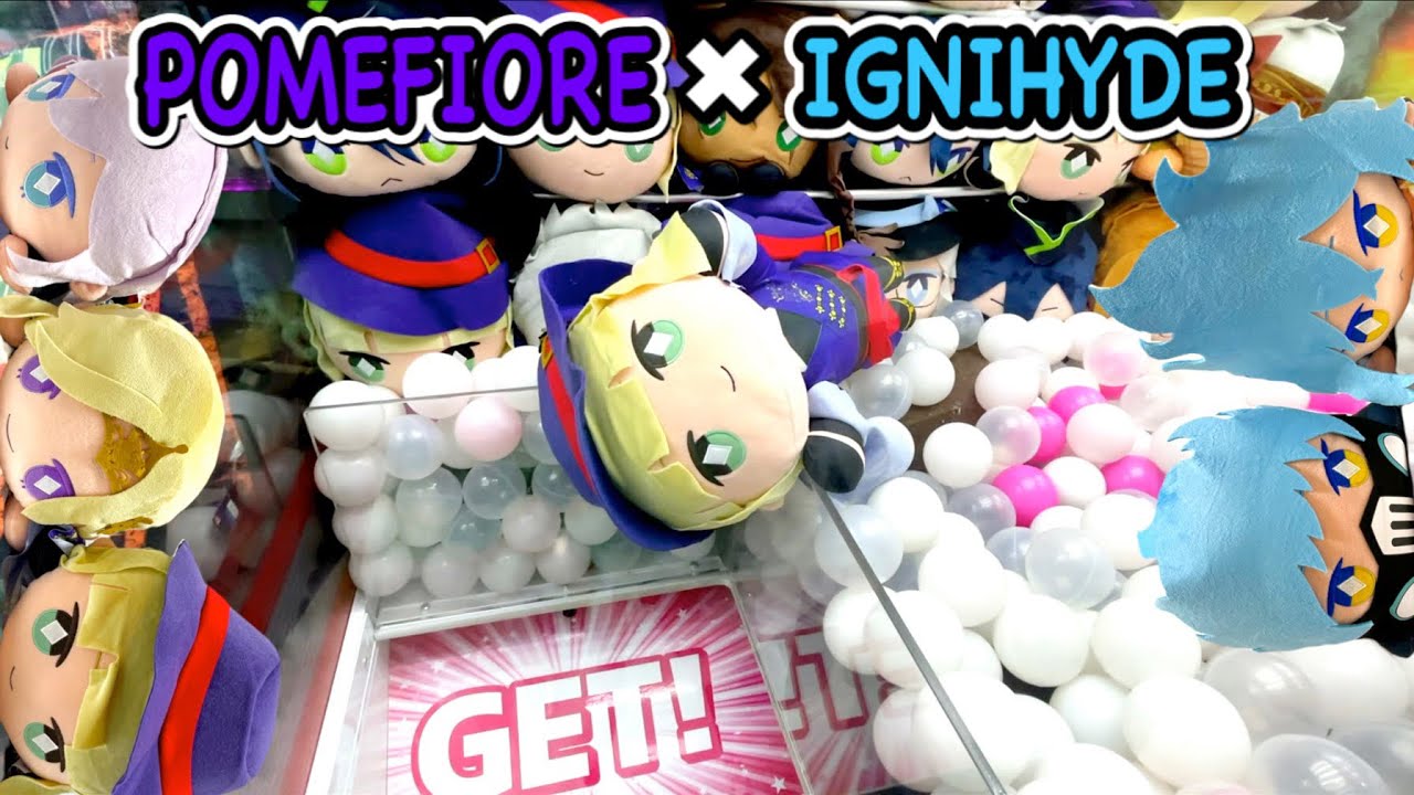 【ツイステ寝そべり】TWISTED-WONDERLAND BIG DOLL Claw Machine !! ツイステッドワンダーランド ポムフィオーレ寮 イグニハイド寮 #3