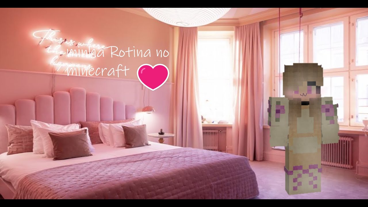Minha rotina No minecraft 💗