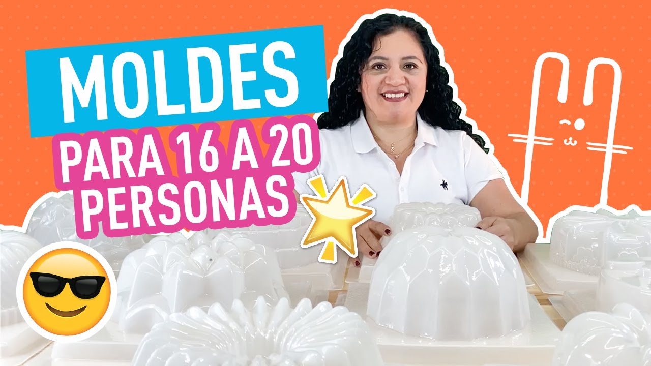 Moldes de 2 a 3 LITROS  😃 😃 para 16-20 personas