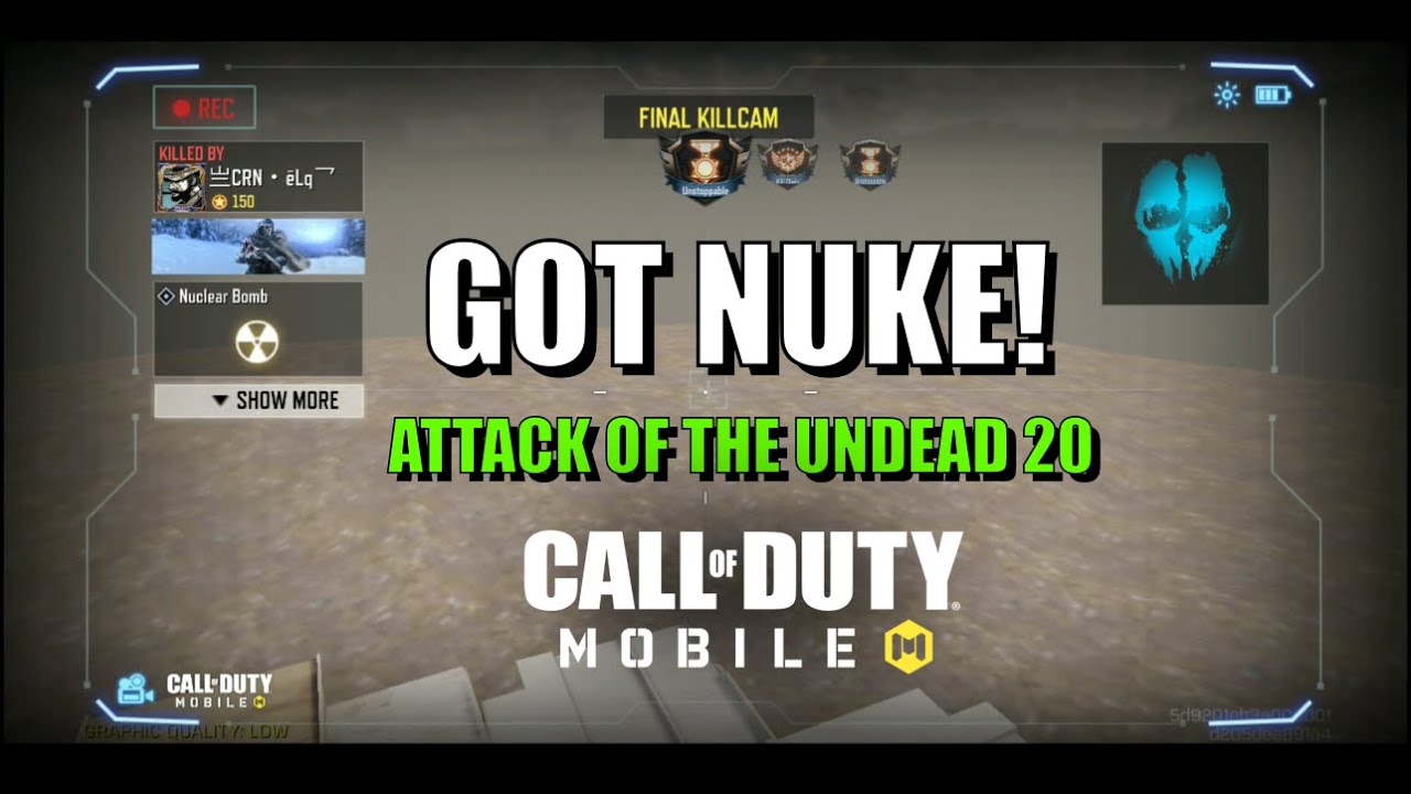 Call of Duty: Mobile Attack of the Undead 20 Gameplay