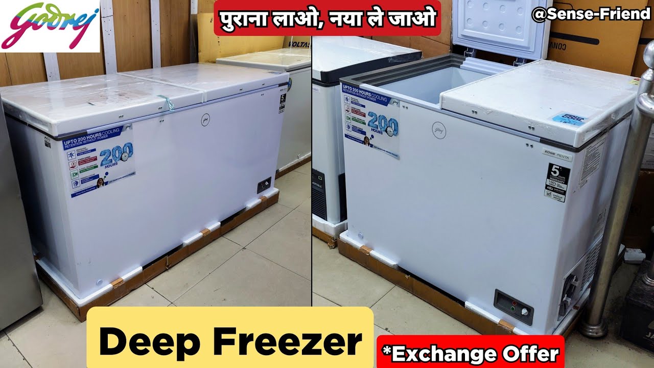 Deep Freezer By Godrej (Double Door) Convertible | Commercial Items | Home Delivery Also Available