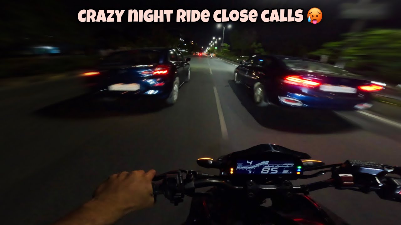 Crazy Night Ride Close Calls On MT15 🥵 || Extreme night ride in jaipur 🔥