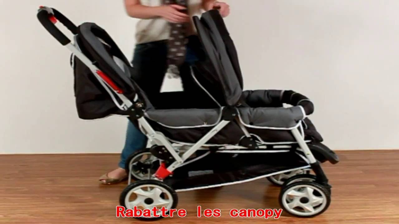 Poussette double PD12, pour enfants d'âges rapprochés. Sélection bebeachat.com