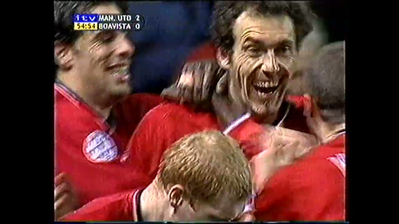Laurent Blanc goal Manchester United v Boavista Champions League 2001
