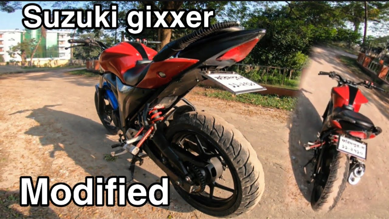 Modified SUZUKI GIXXER 155 mudgauard / Tail Tidy Removing