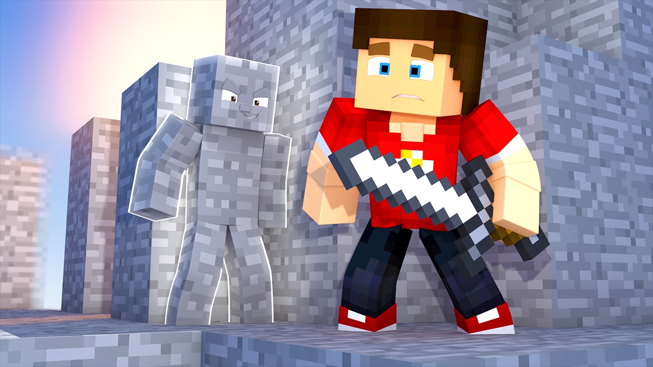 I AM INVISIBLE?! | I Am Stone Hide and Seek (Minecraft)
