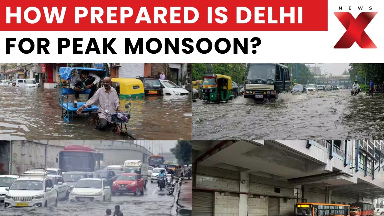 Delhi Rain: Is Another Monsoon Traffic Nightmare About To Begin? Latest Visuals Exposes Chaos |NewsX