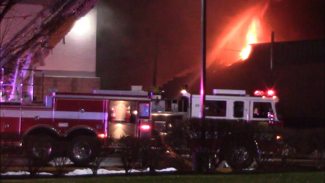 Wayne NJ Fire Dept operates at a 4th Alarm Fire at 2369 Hamburg Tpke Dec 9th 2019