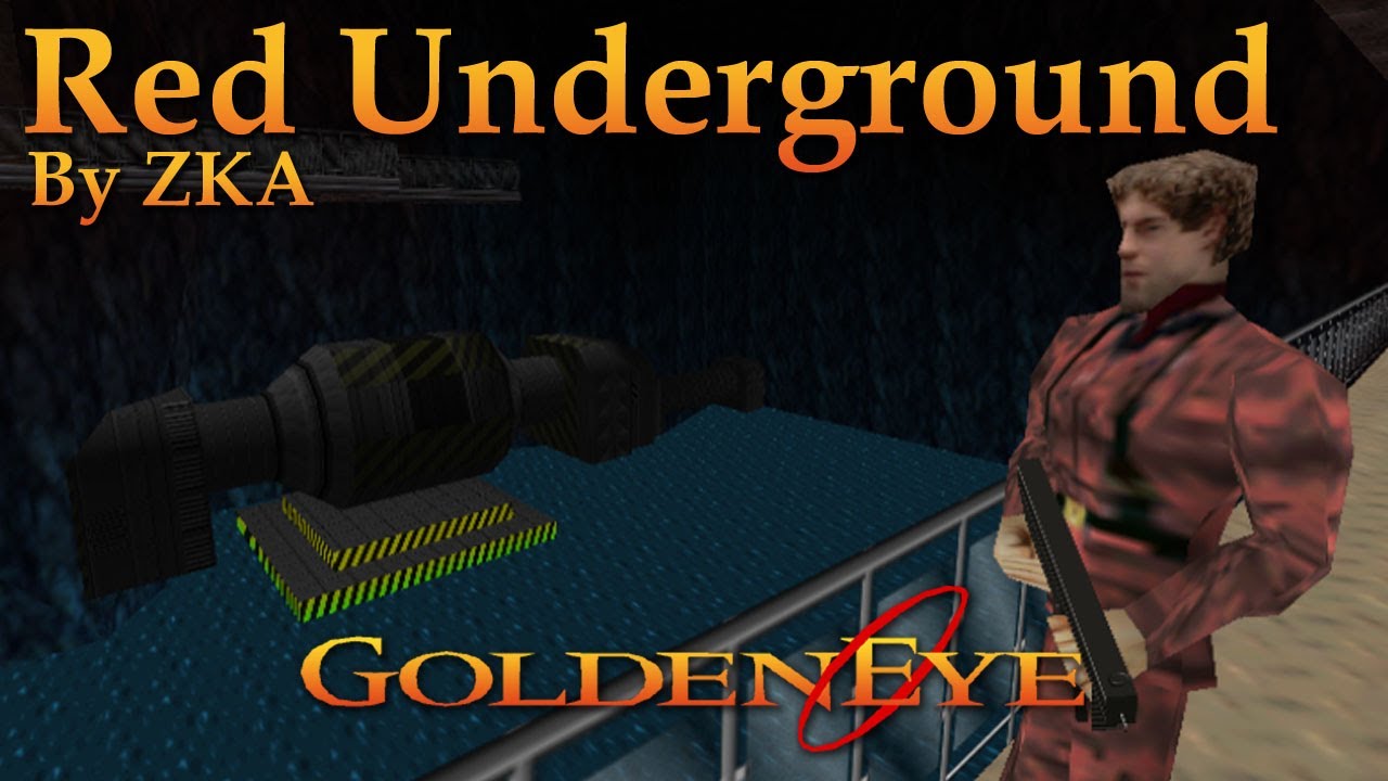 GoldenEye 007 N64 Custom Level - Red Underground