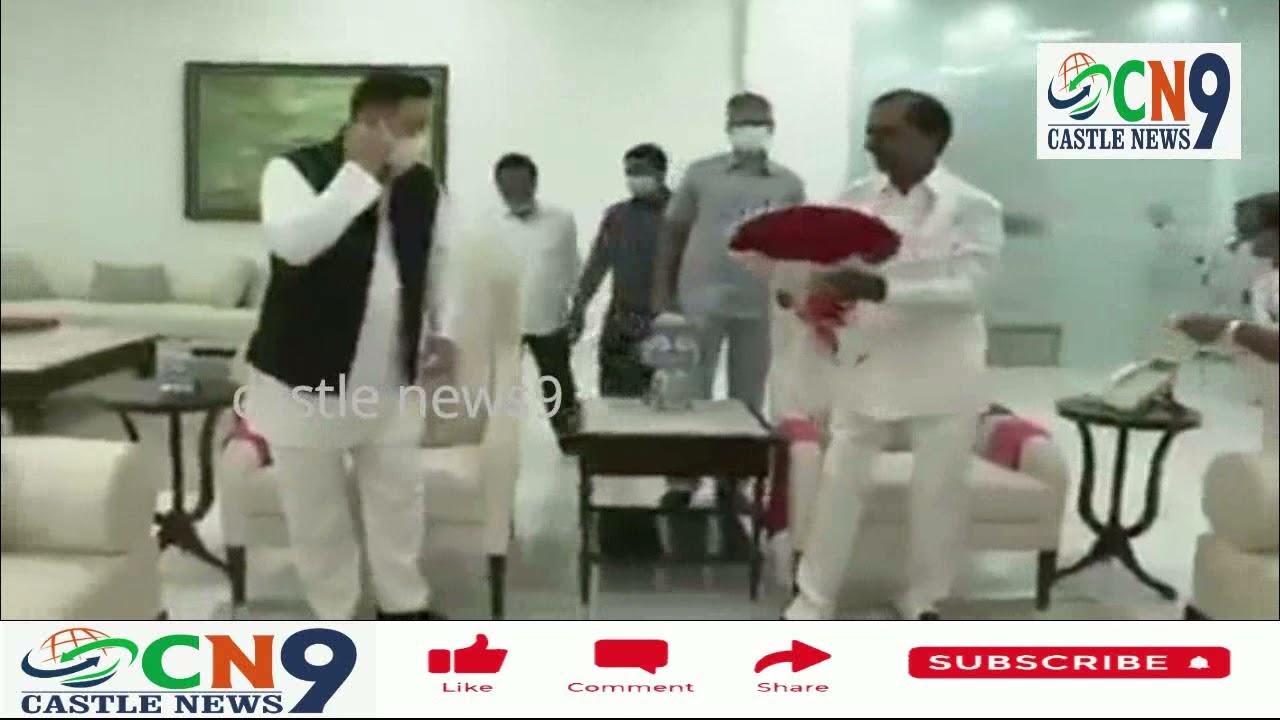 RJD leader and leader of opposition Bihar Assembly Tejaswi Yadav held a meeting with CM #KCR
