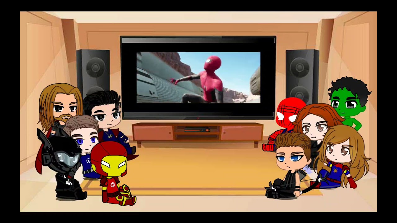AVENGERS Reaction to SPIDER-MAN: No way home trailer || Gacha Club || •Gacha Network•