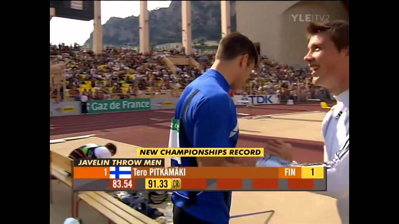 Tero Pitkämäki's 91m+ throws. HD