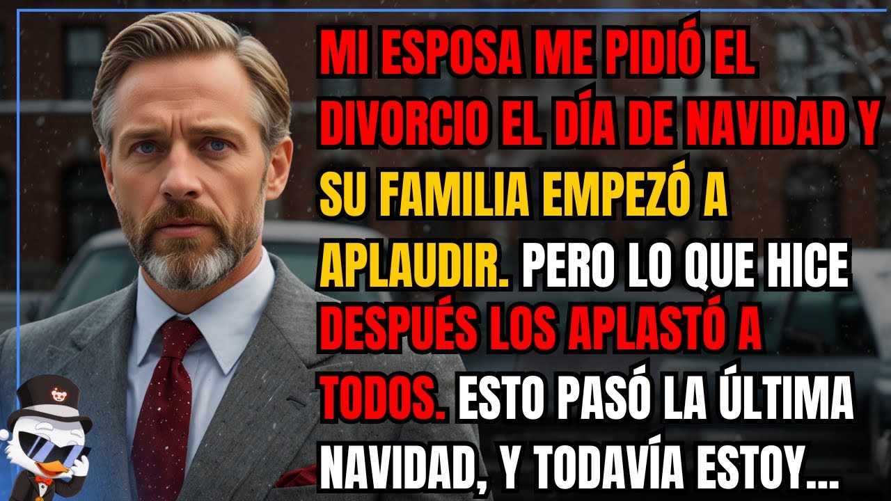 Mi esposa me pidió el divorcio el día de Navidad y su familia empezó a aplaudir. Pero lo que hice...