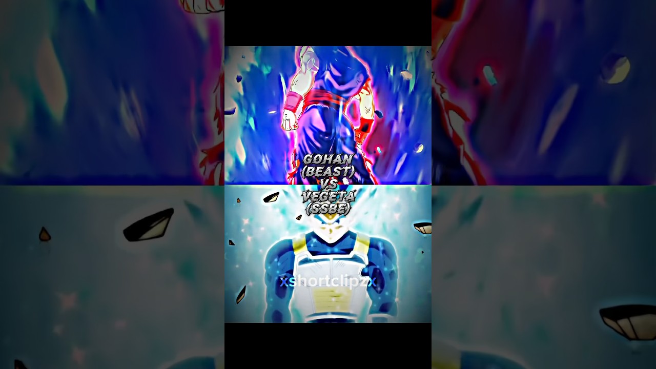 Beast Gohan vs SSBE Vegeta | #shorts
