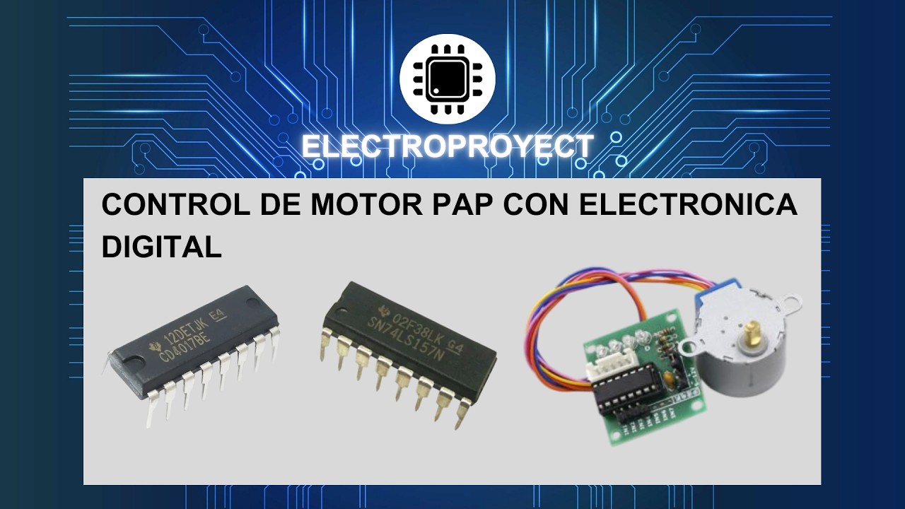 Control de motor PaP con Electrónica Digital