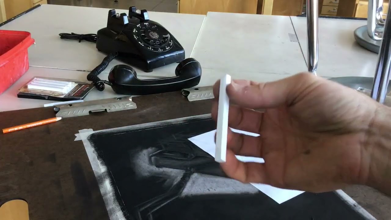 Adding Detail with Charcoal Pencil and White Compressed Charcoal