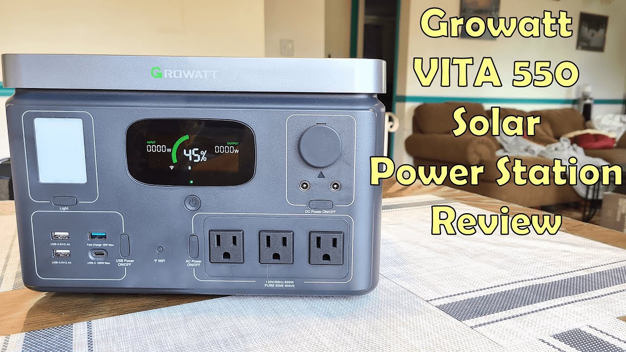Обзор портативной солнечной электростанции Growatt VITA 550
