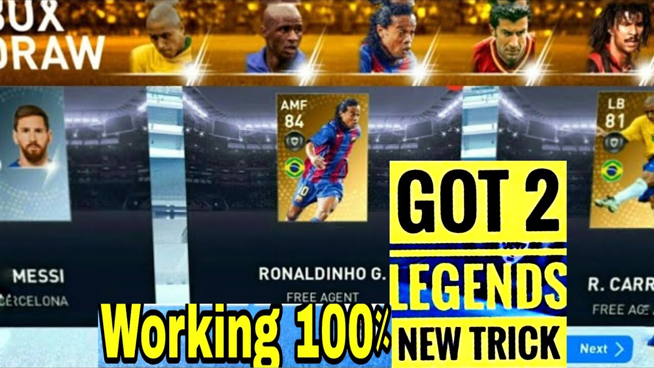 100٪ Working ✓ THUNDER BLACKBALL TRICK IN LEGEND WORLDWIDE BOX DRAW / PES 2019