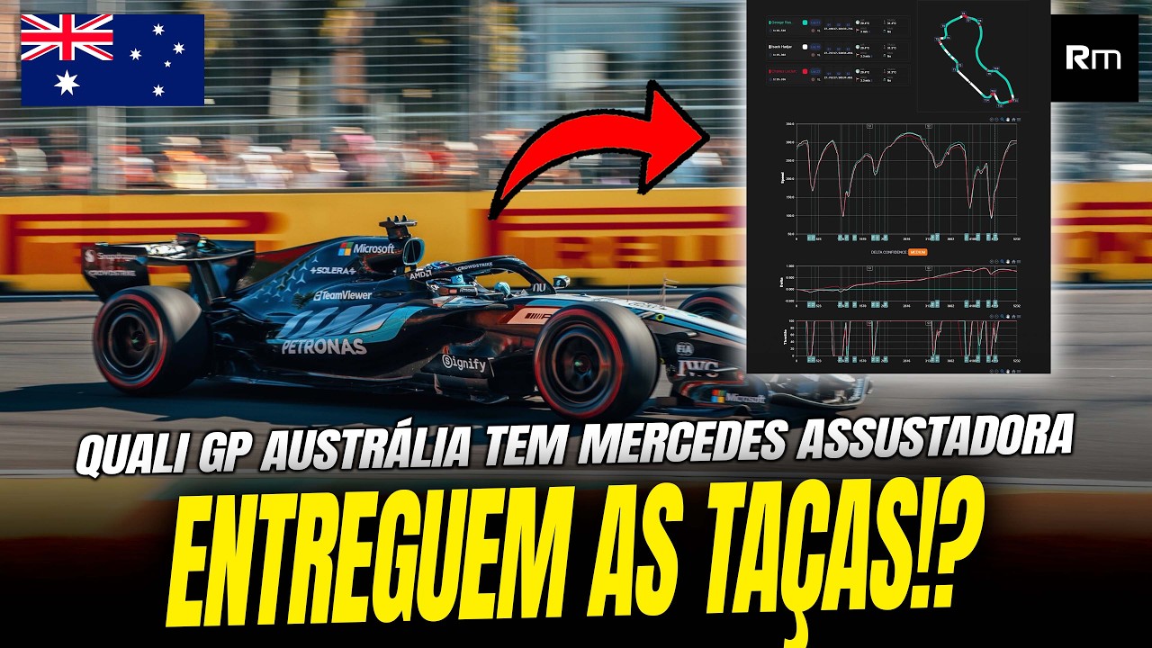 QUALI GP AUSTRÁLIA: COMBO SUPER MOTOR + CARRO + PILOTO DÁ ENORME VANTAGEM A MERCEDES #f1