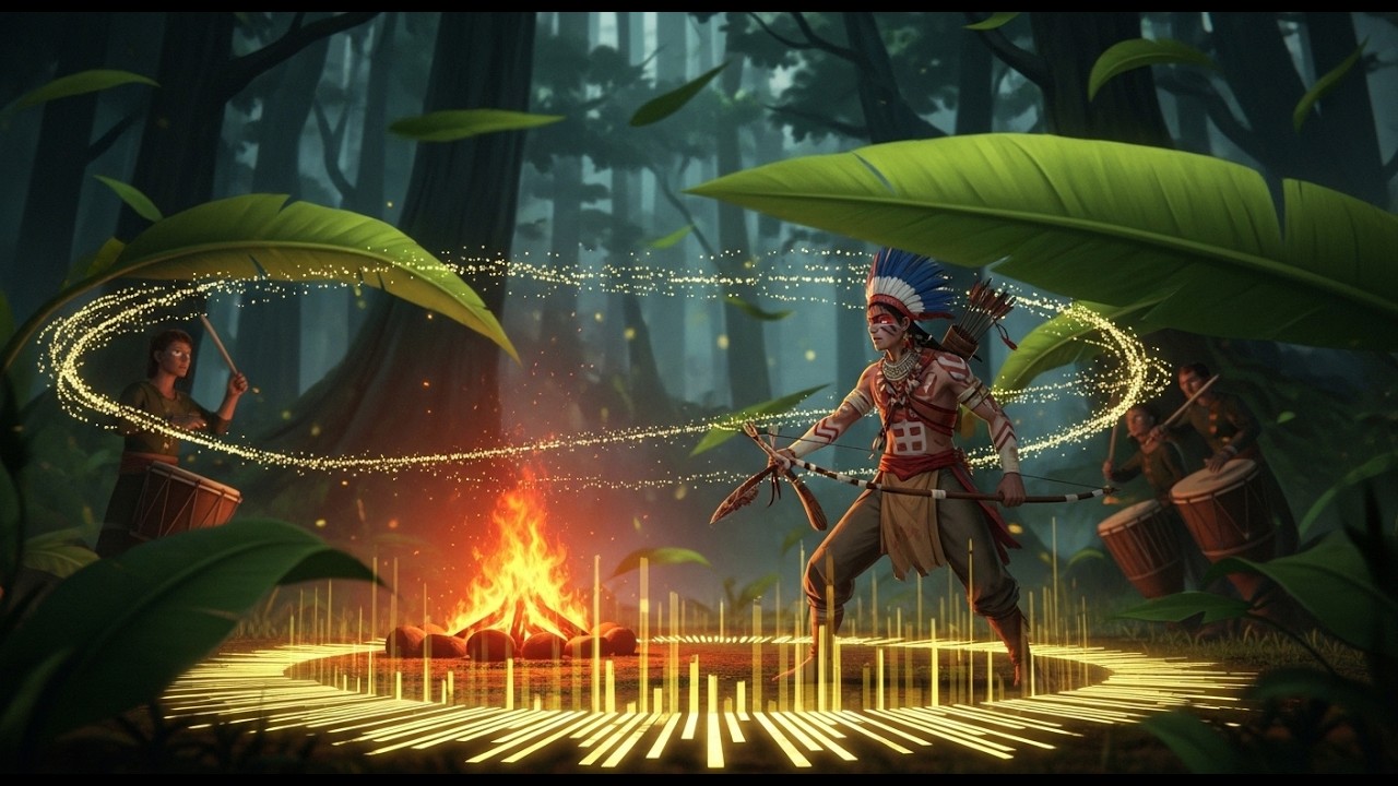 CABOCLOS NA GUERRA DA LUZ 🔥 Atabaque Pesado e Força da Mata