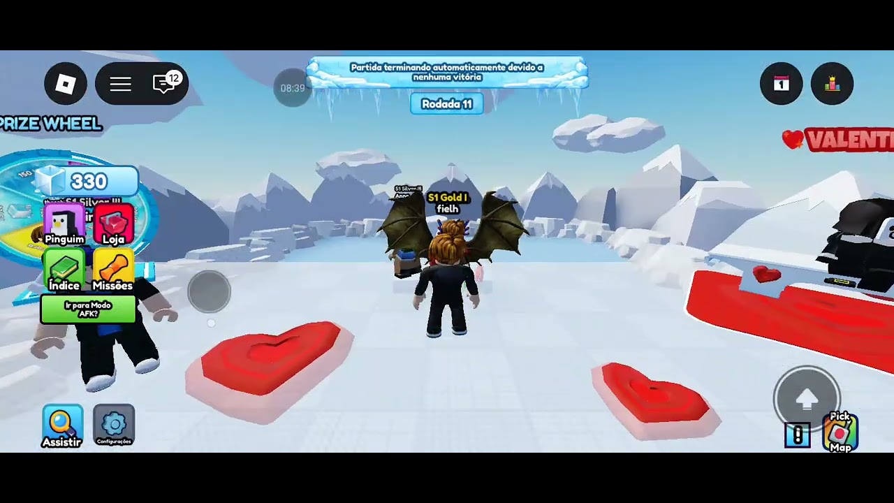 Jogo do pinguim no Roblox junto com minha prima