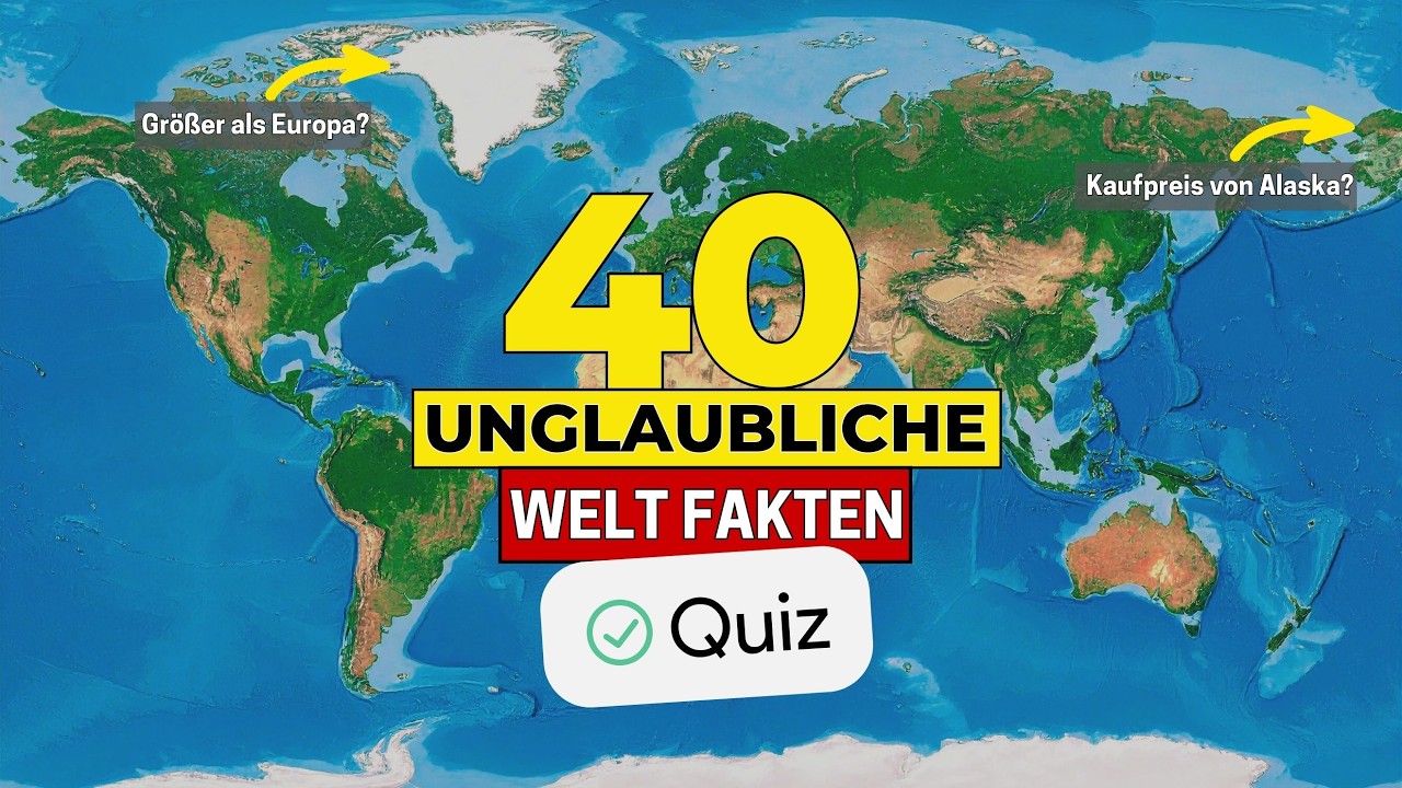 Das unglaubliche Welt-Fakten-Quiz | Kannst du diese Zahlen richtig einschätzen?