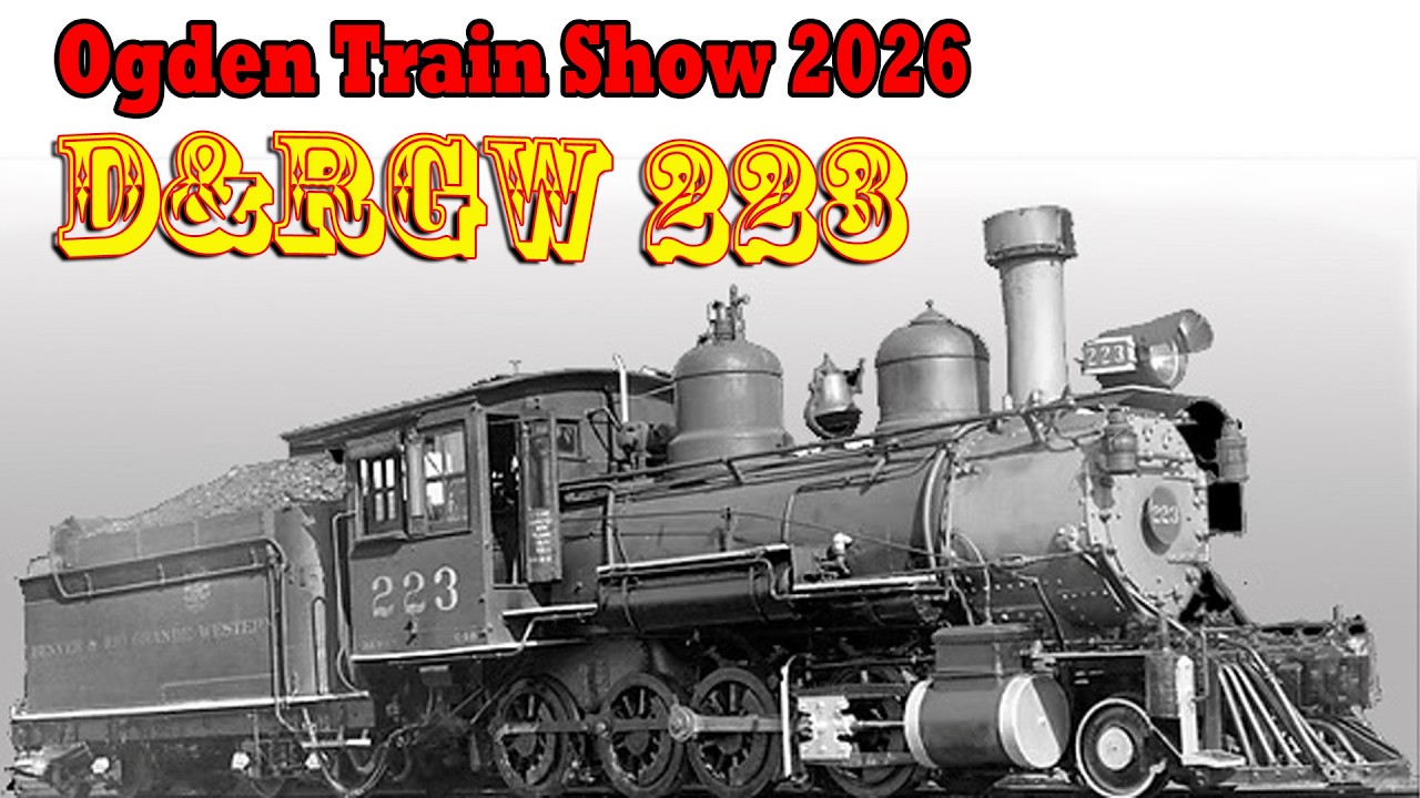 Что происходит с локомотивом D и RGW № 223? Железнодорожная выставка в Огдене 2026.