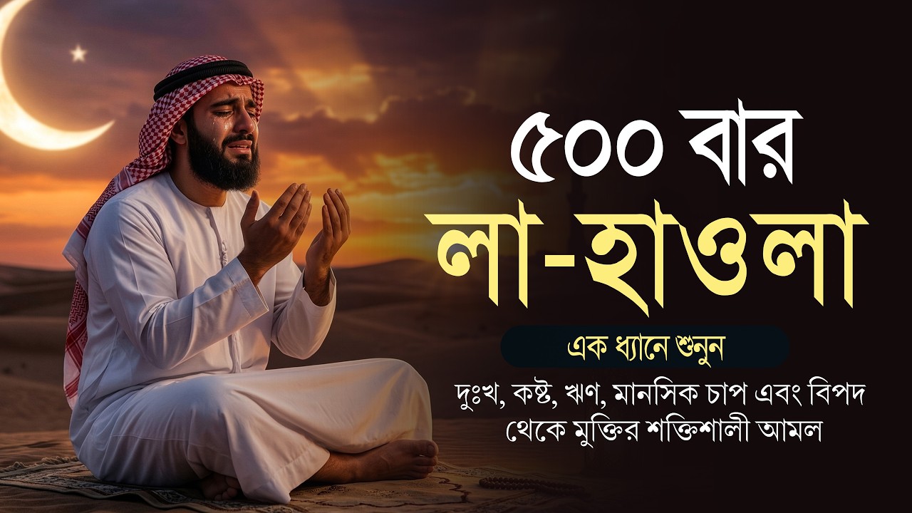 অসাধ্য সাধন হবে এই রমজানেই! ৫০০ বার জান্নাতের এই গুপ্তধনটি শুনুন | La Hawla 500 Times | Ramadan 2026