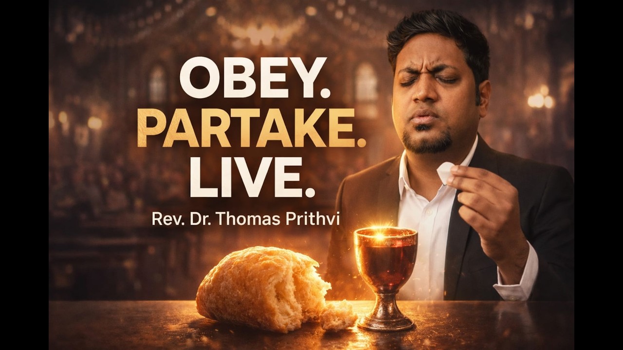 OBEY! | கீழ்ப்படிந்து திருவிருந்து எடுத்துக்கொள்ளுங்கள் | Jebeme Jeyam   #thomasprithvi