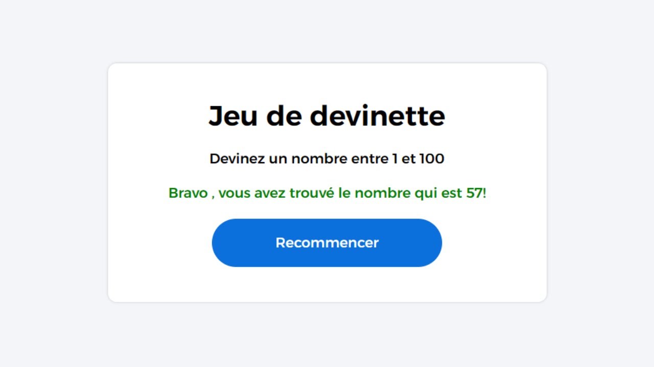 Comment créer un jeu simple en 10 minutes avec JavaScript !