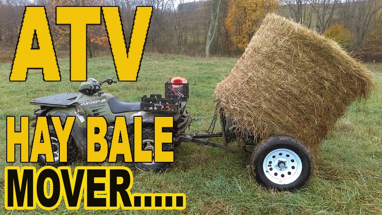 Homemade ATV Hay Bale Mover