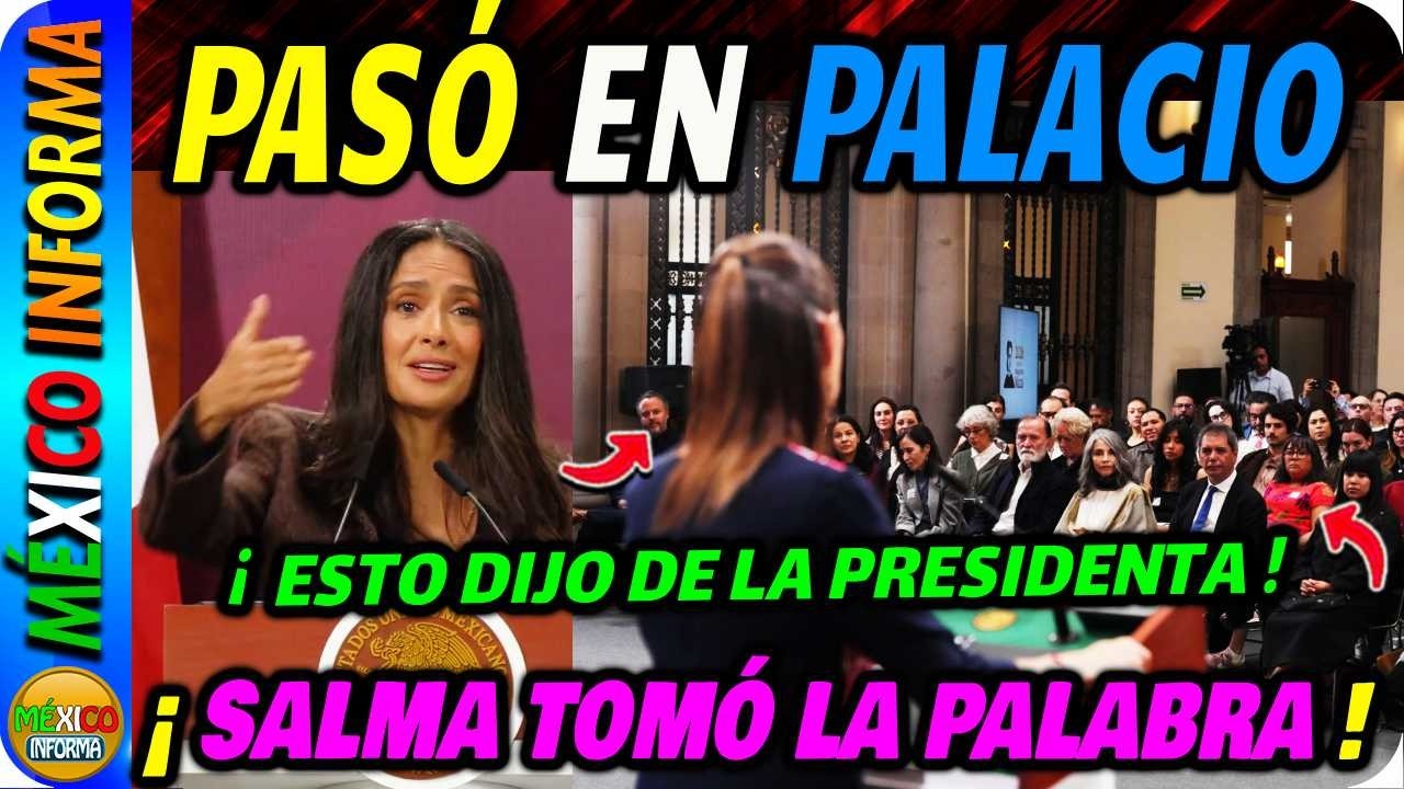 SALMA HAYEK RECONOCIÓ EL GRAN TRABAJO DE LA PRESIDENTA. MUY CONMOVIDA DIO ESTE DISCURSO.