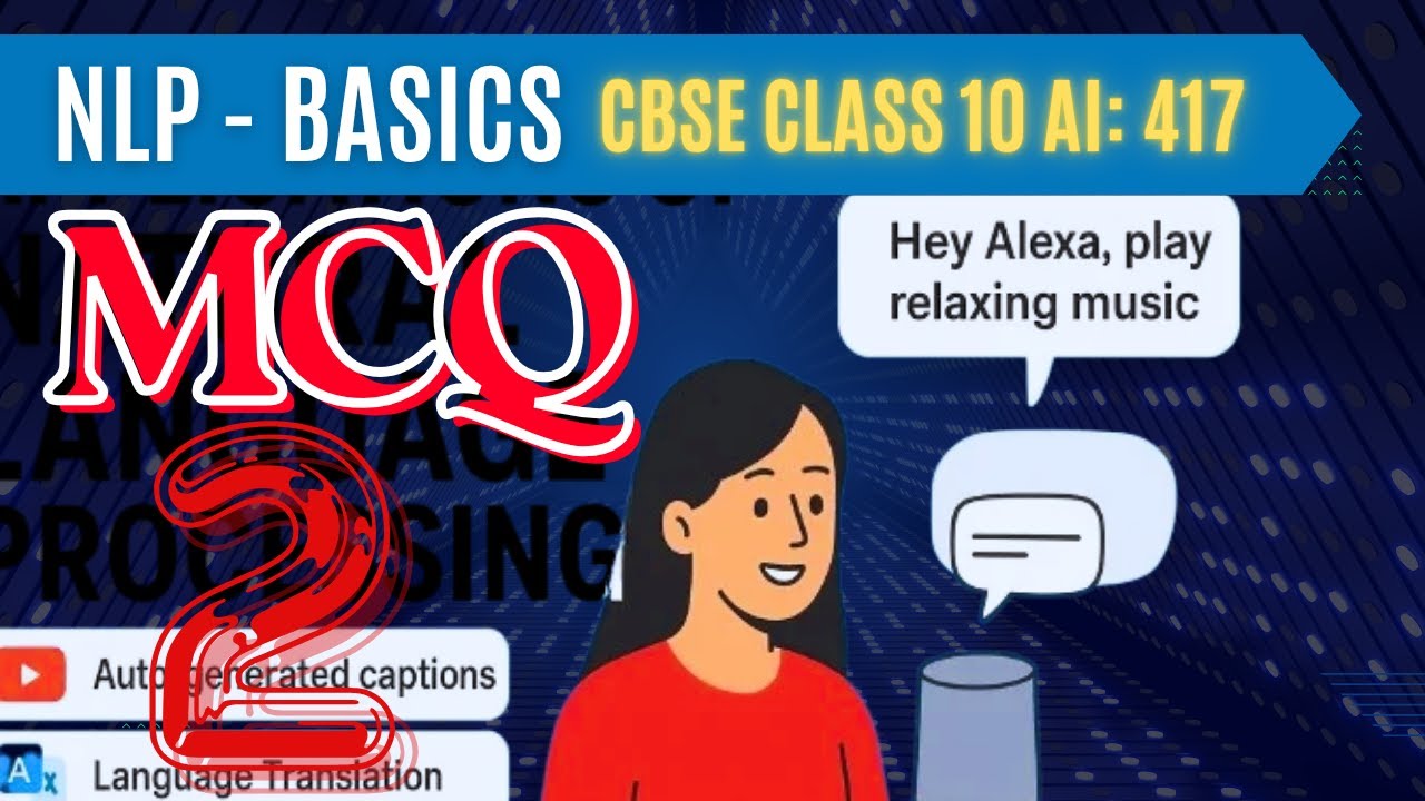 Class 10 AI Unit 6 NLP | Top MCQs on Applications of NLP | CBSE AI 417 2025 Exam Preparation
