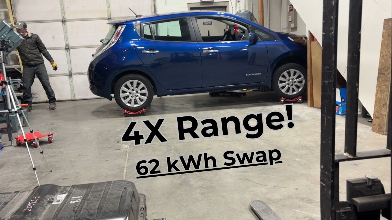 Новая, улучшенная версия! Улучшенная батарея для Nissan Leaf на 62 кВт&sdot;ч &mdash; в 4 раза больше запаса...