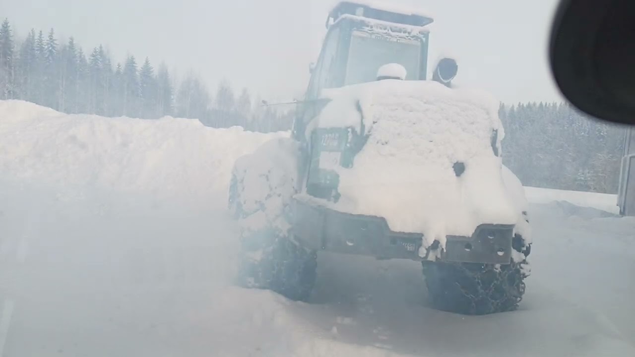 timberjack 1270b lämmitystä  warm up