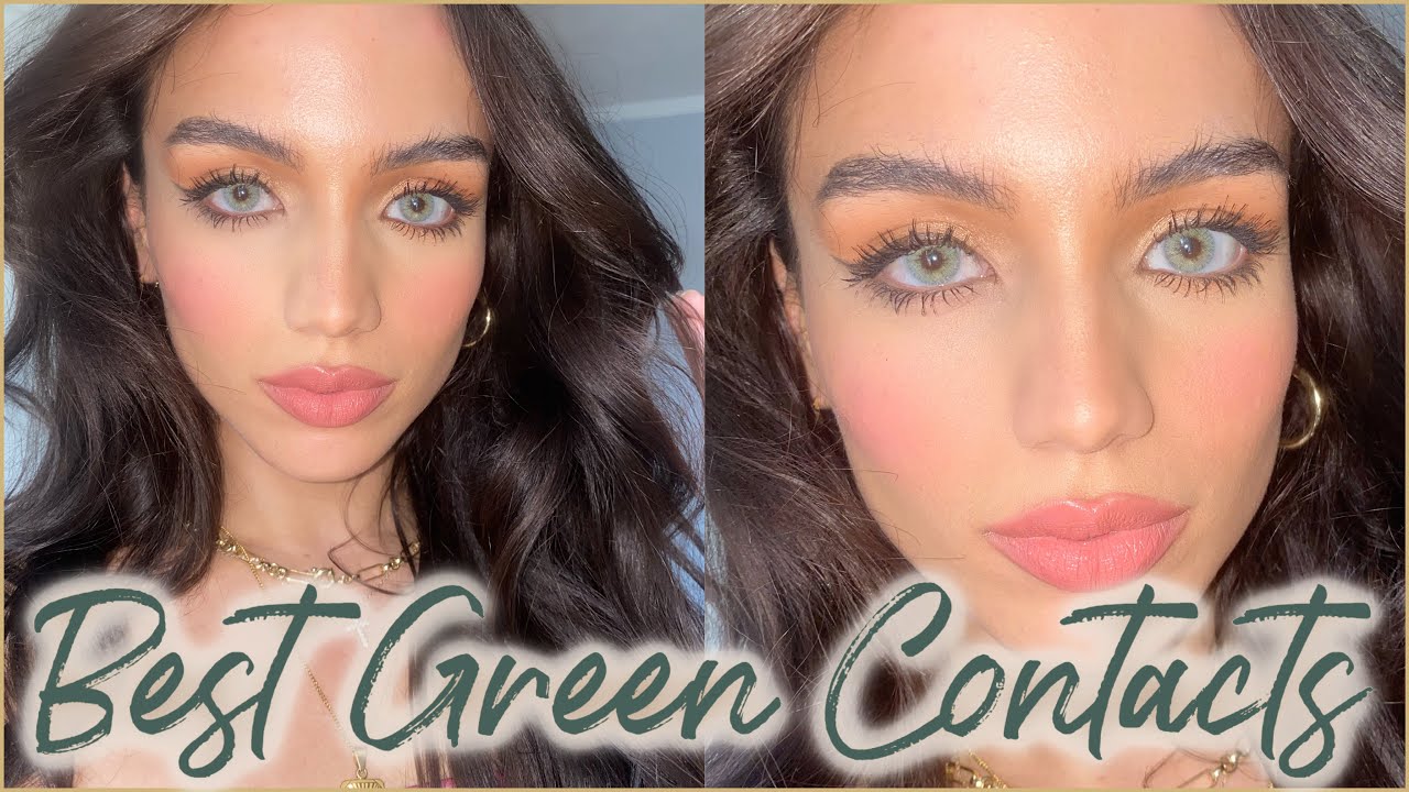 BEST GREEN CONTACTS LENSES FOR BROWN EYES| review in natural sunlight