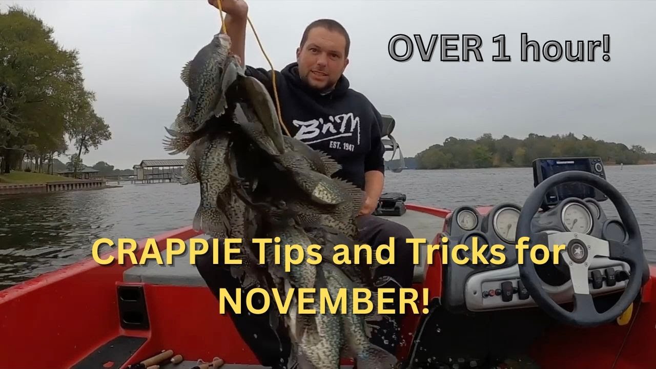 Over 1 HOUR of NOVEMBER CRAPPIE CATCHING! Tips and Tricks to help you catch more SLABS!