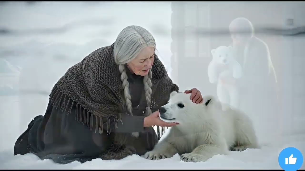 The bear left her cub at the 90 year old woman in Siberia 😱🤣