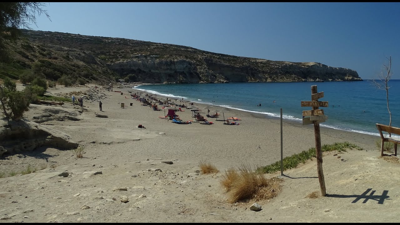 Kommos Beach | Matala | Crete | Kreta [4K] Greece | Griechenland | Komos Archeological Site