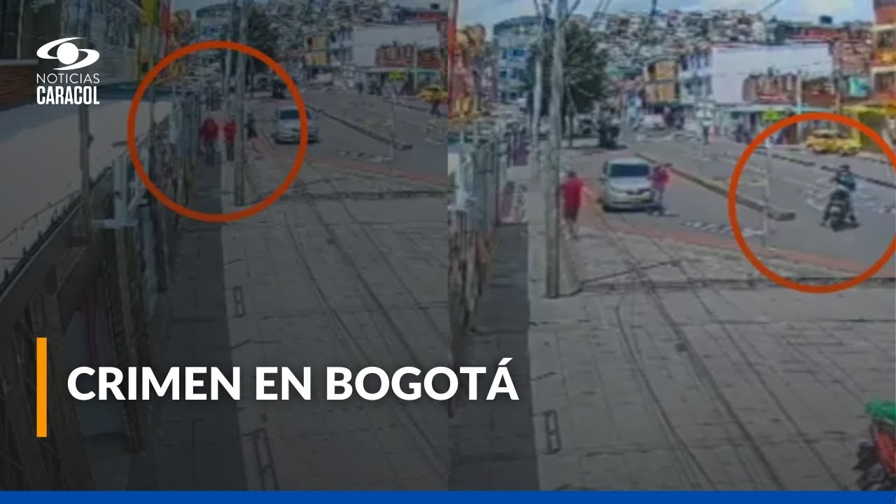 Momento exacto en que asesinaron al hermano de la directora de Tránsito en Bogotá