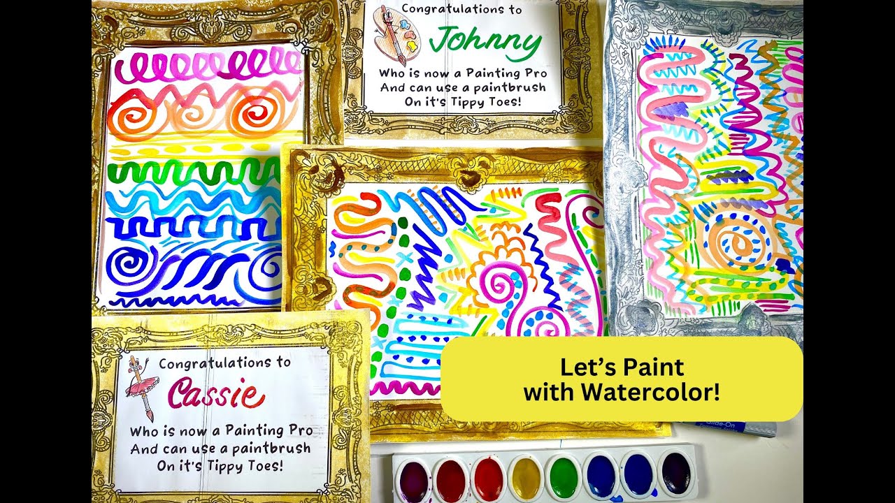 How to Use Watercolor Paint with Kids!
