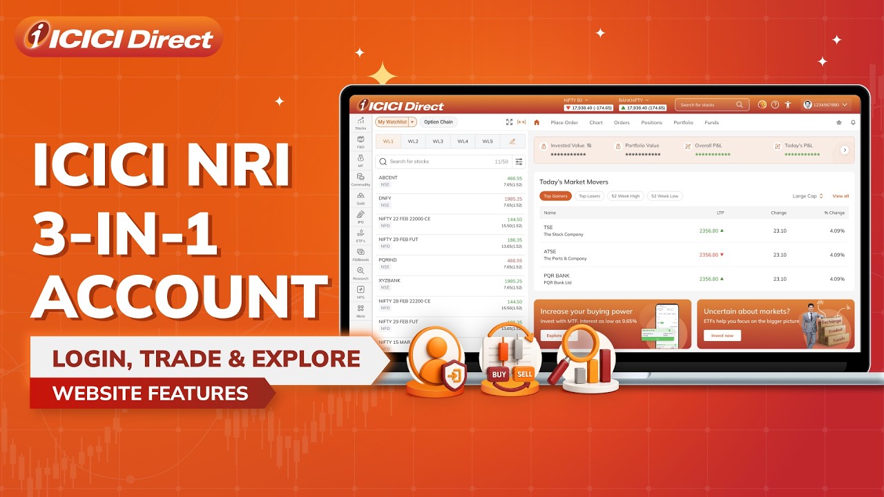 Счет ICICI NRI 3-в-1: от входа в систему до размещения заказа на сайте